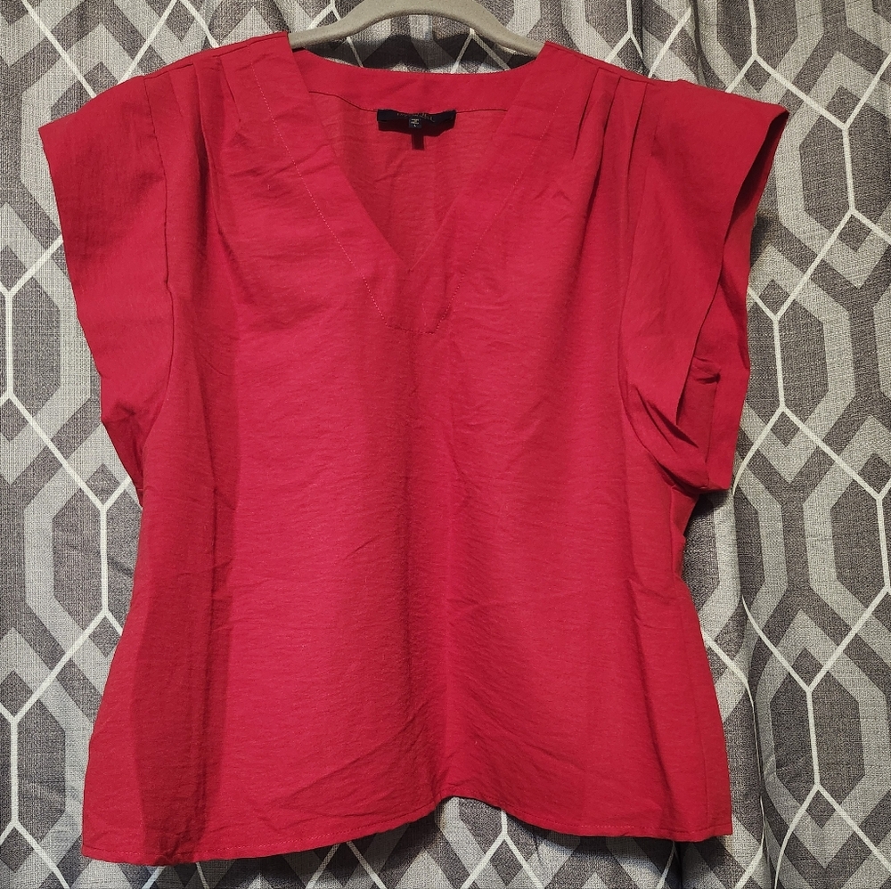 Rachel Vibrant Red Blouse